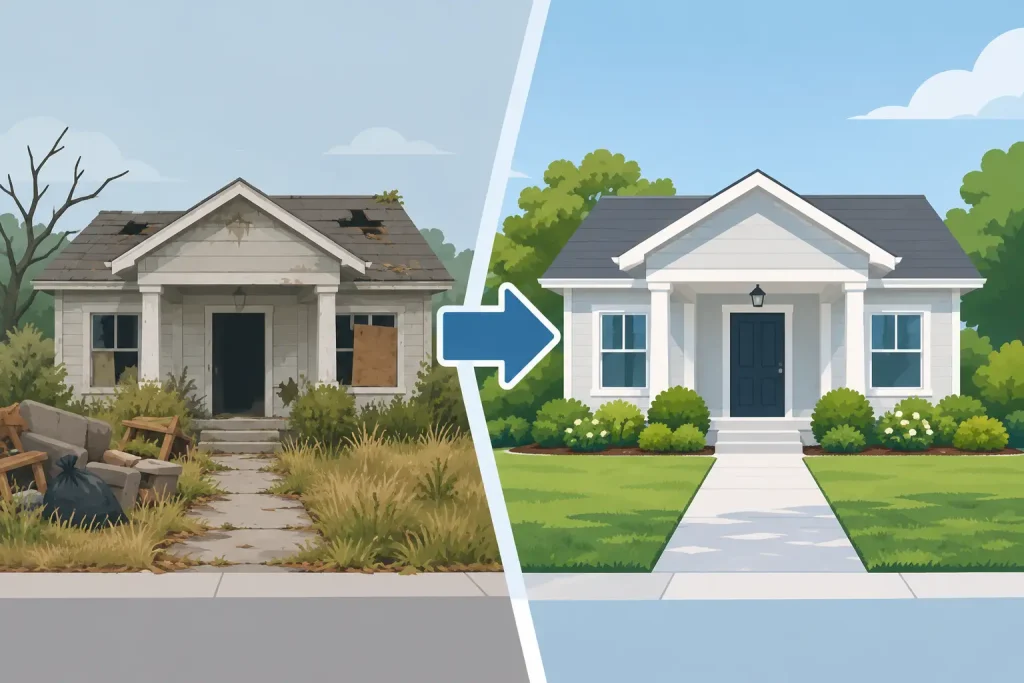 A Foreclosure Cleanup Project Example That Gets Homes Ready