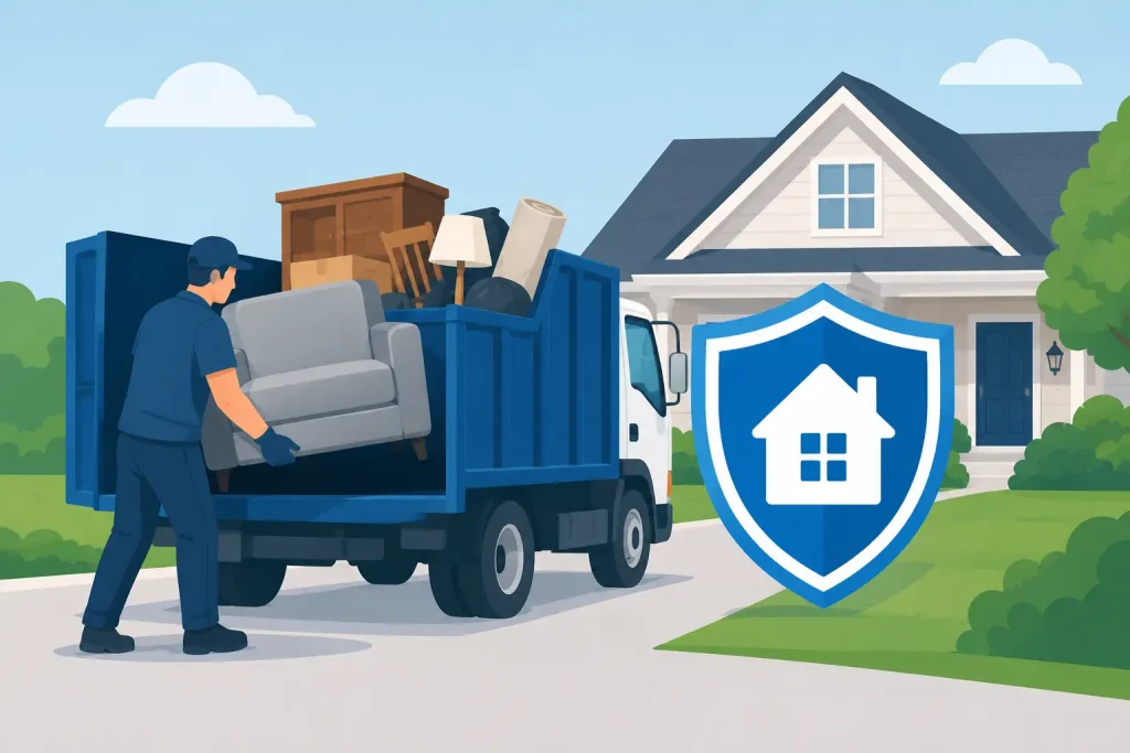 What Junk Hauling Insurance Protects at Home